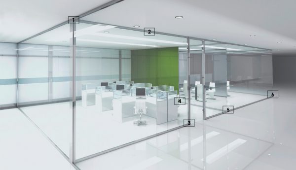 serie-50 Serie 50 — Sistema de mampara modular